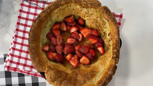 Dutch babies with fresh picked berries