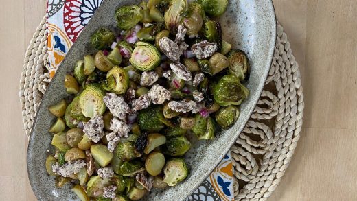 Potato and Brussels sprout salad