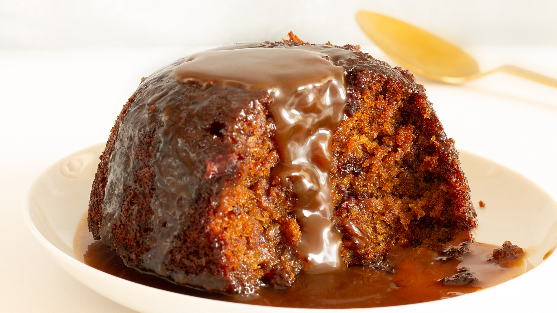 Dairy-free sticky toffee pudding