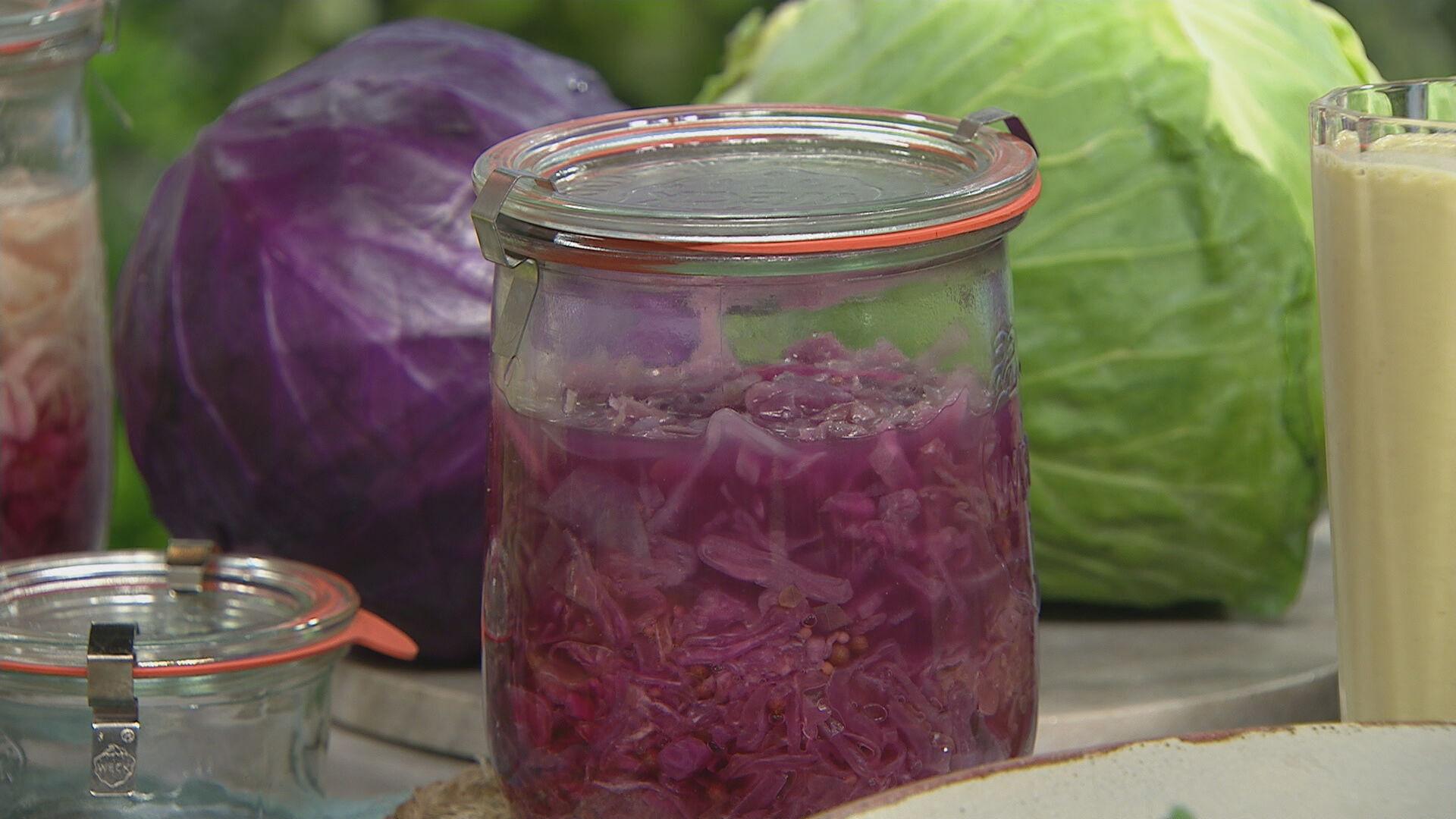 Mise en place sauerkraut