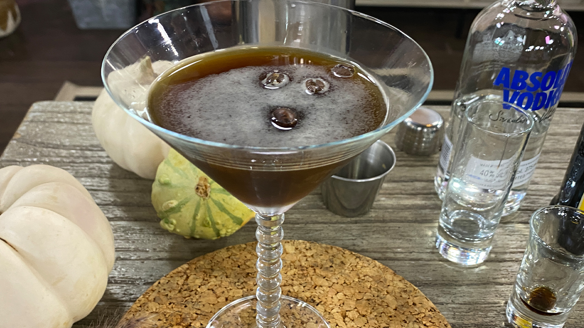 Espresso martini cocktail