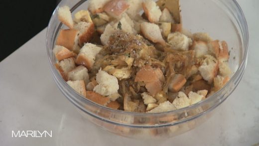 Caramelized onion and apple stuffing or dressing