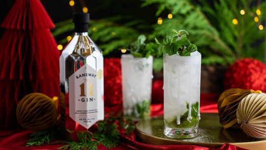 Let it snow gin cocktail