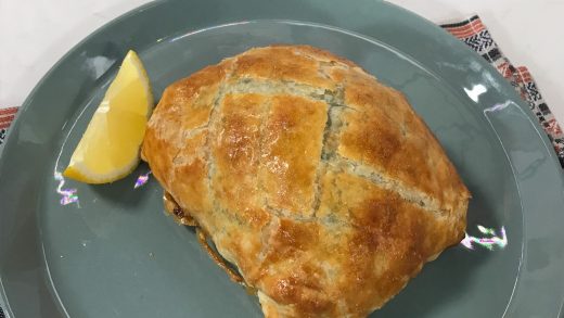 Salmon and spinach wellingtons