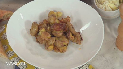 Salt-baked golden potatoes