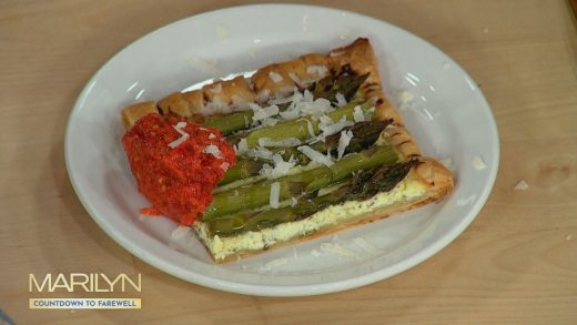 Herbed ricotta and asparagus tart