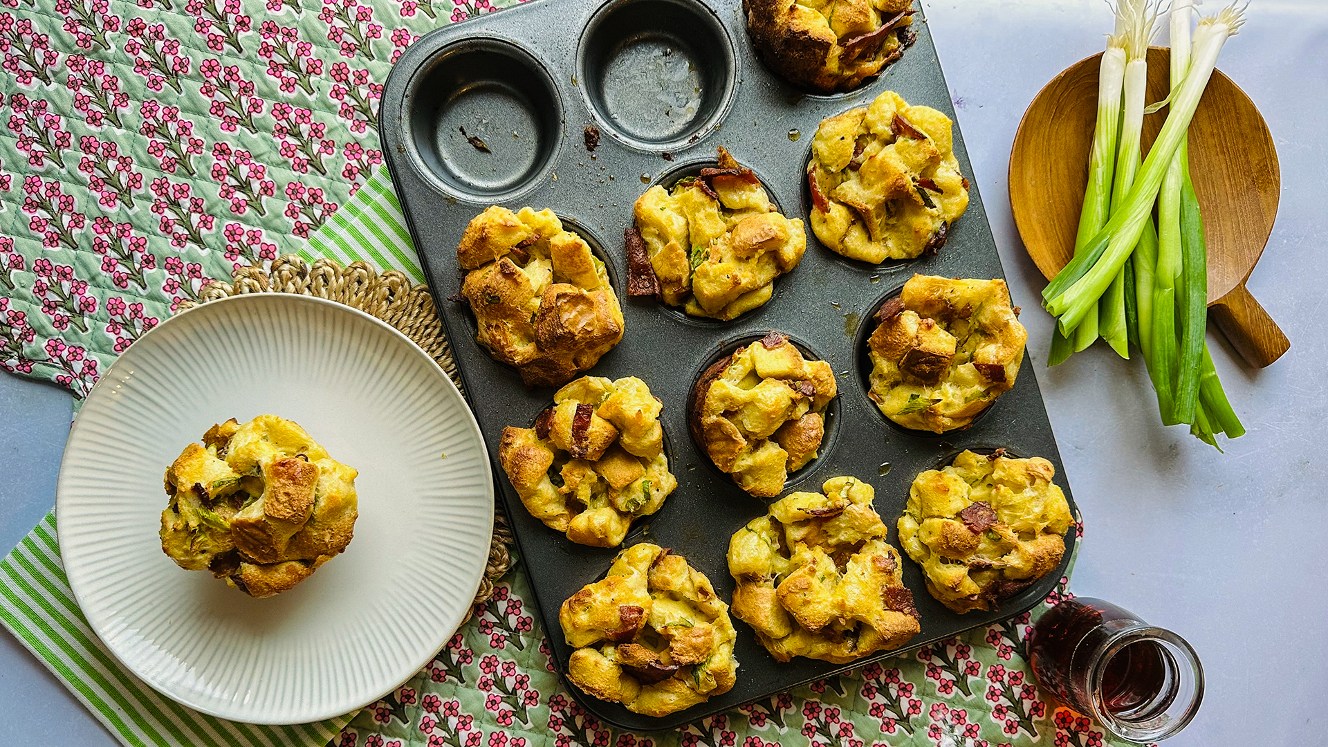French toast muffins 2-ways