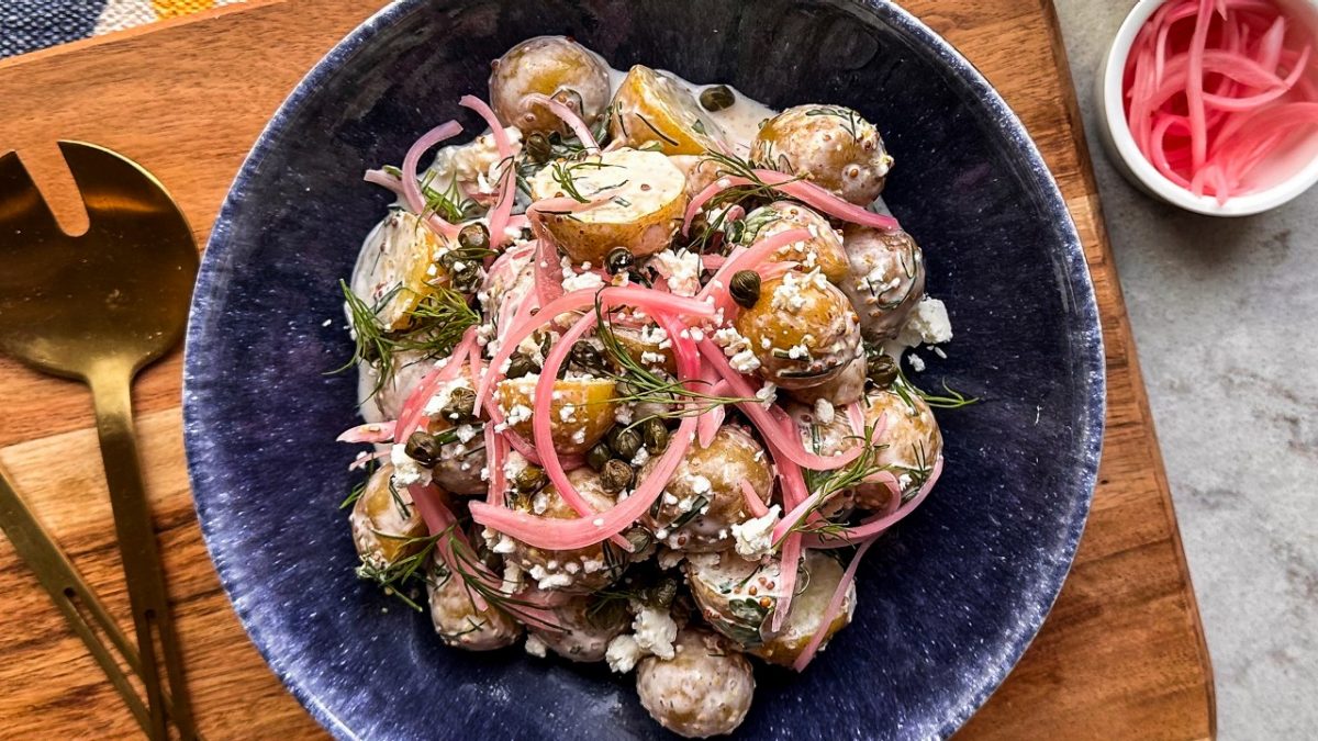 Mary Bergs Warm Potato Salad With Crispy Capers And Feta 8442