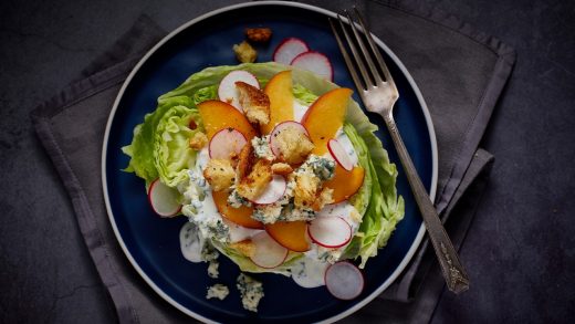 Wedge Salad with Pan Croutons
