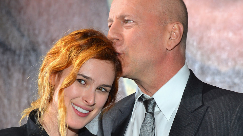 Rumer Willis shares a sweet throwback photo with her dad from the set ...