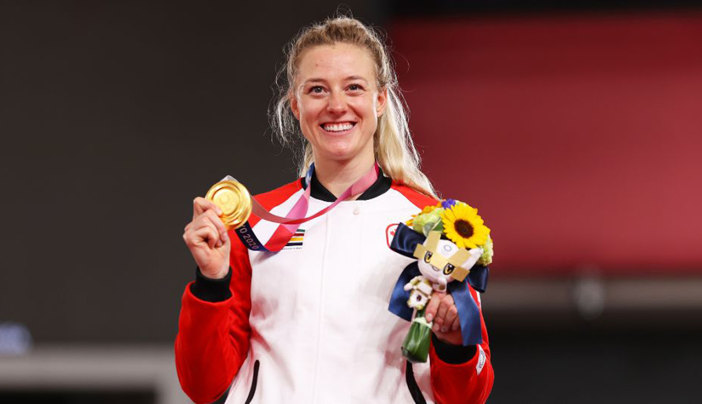 Cyclist Kelsey Mitchell tells us about her gold medal moment