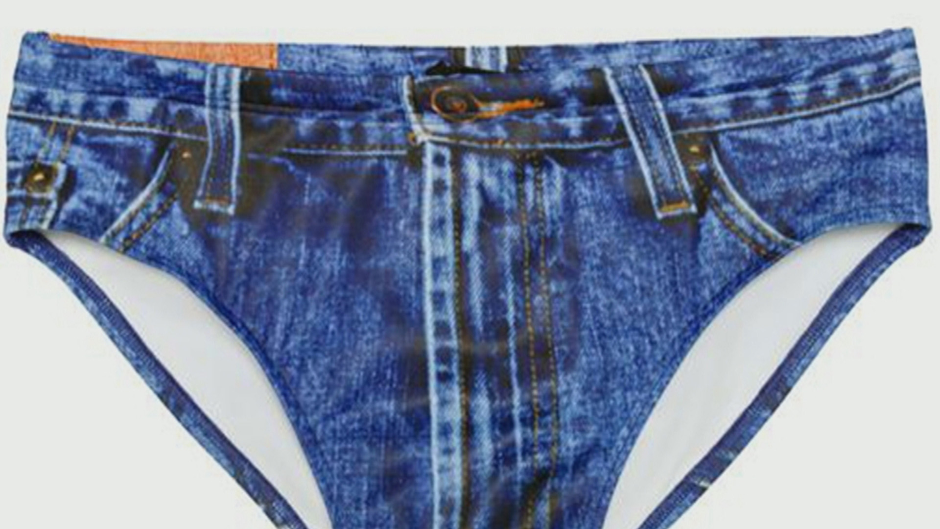 This is what happens when you combine jeans and a Speedo