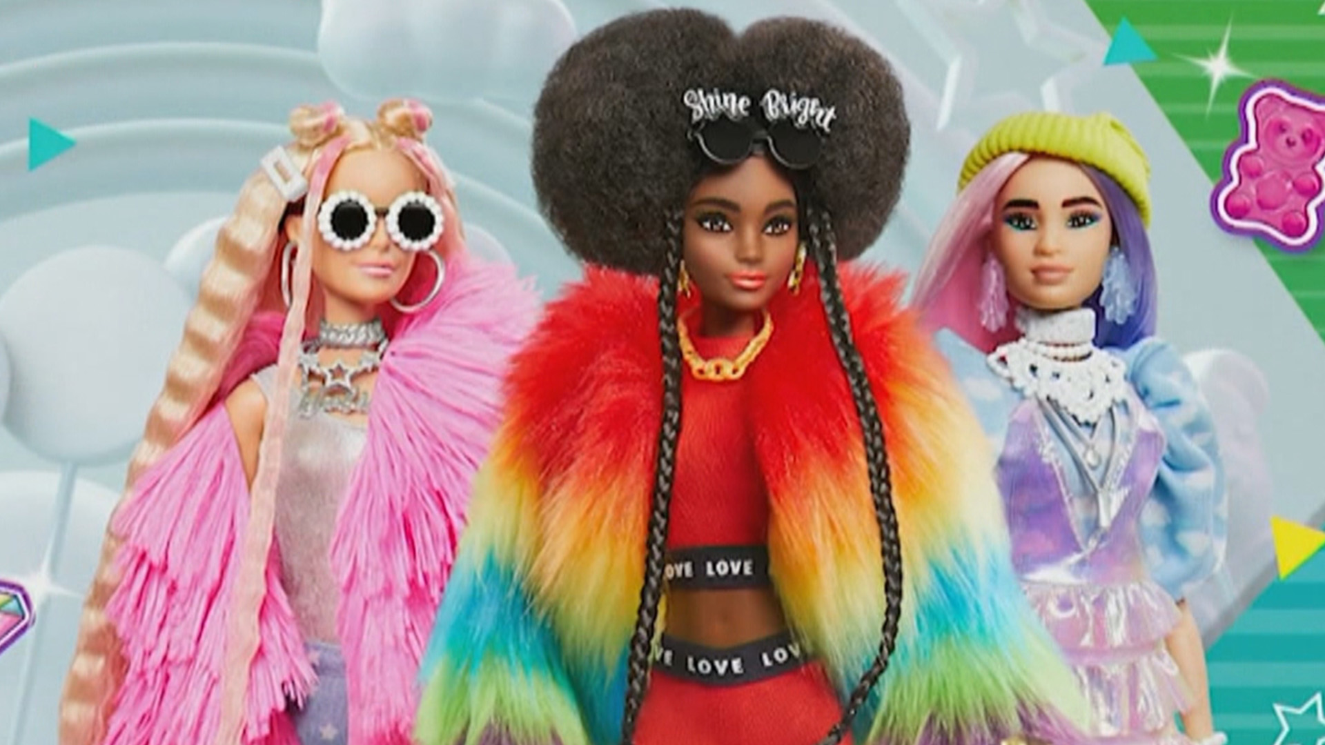 These new over-the-top Barbies are heavily accessorized