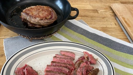 Ribeye steak for two