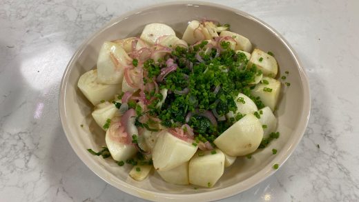 Roast turnips with butter, lemon and capers