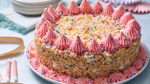 Cereal treat cake