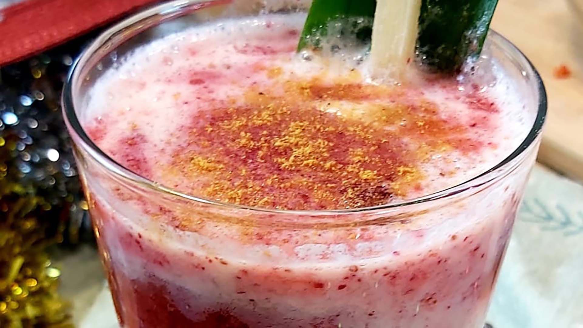Sky juice with a cranberry twist