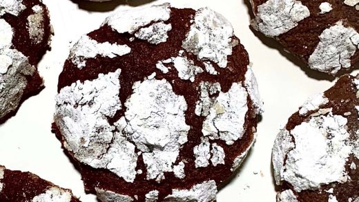 Gingerbread and chocolate crinkle cookies