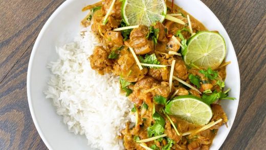 Ginger lime curry chicken