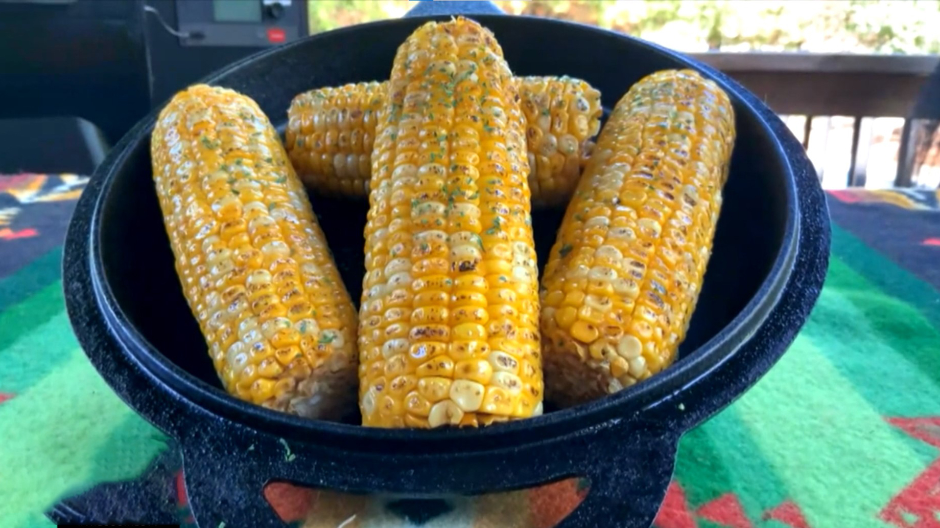 Smoked butter poached corn of cob