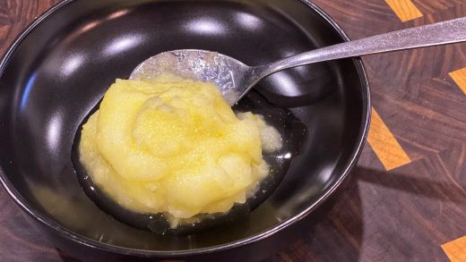 Homemade lemon sorbet