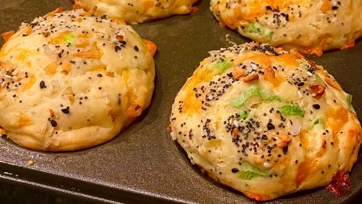 Everything bagel cheese muffins