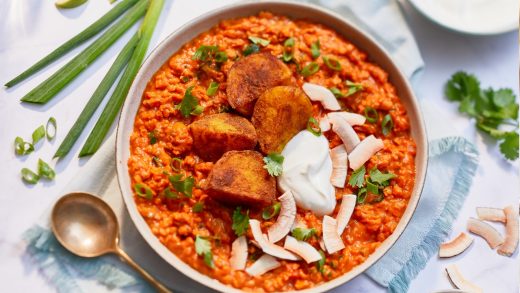 Coconut Daal with Crispy Potatoes