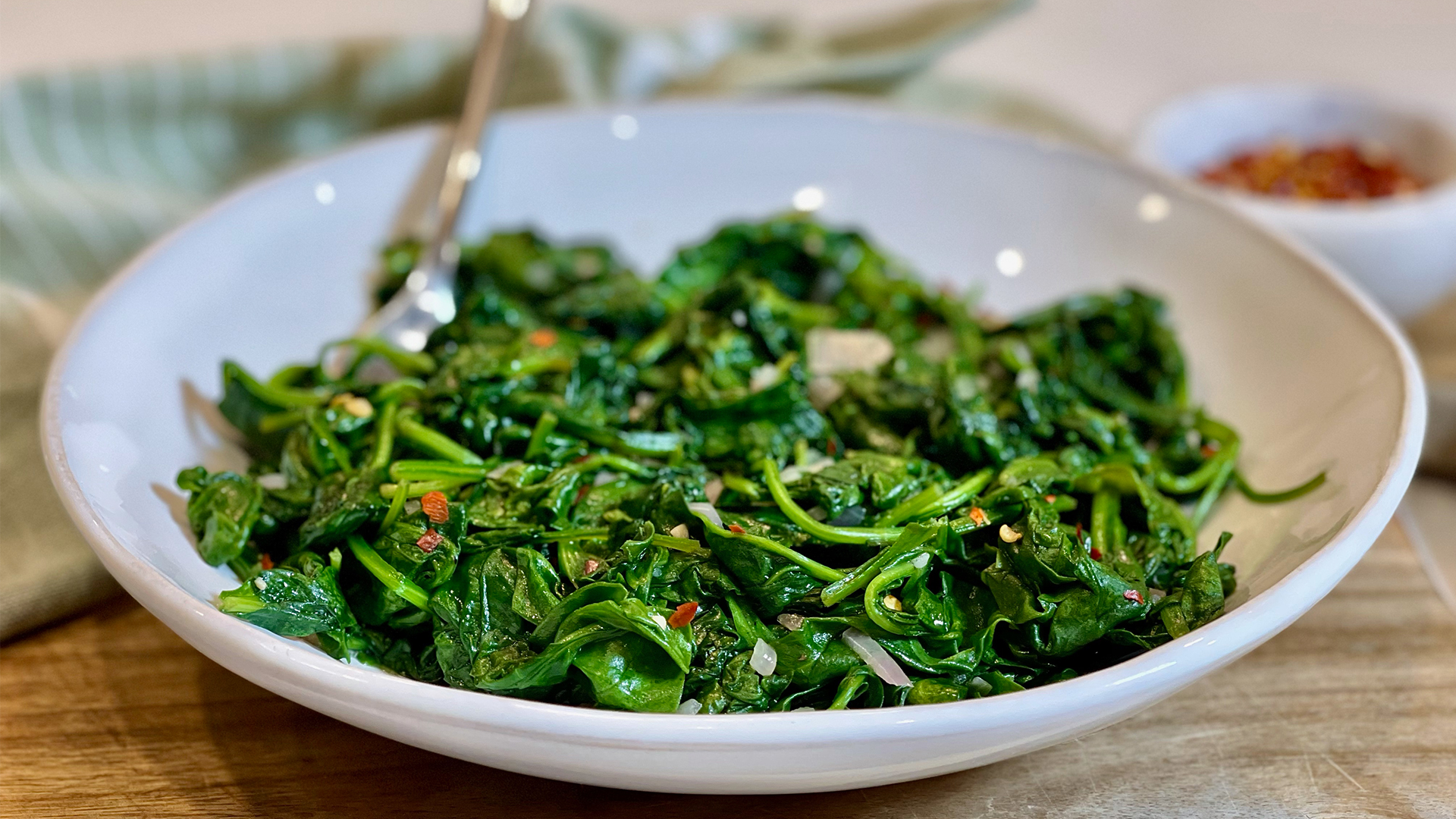 Sautéed spinach ﻿