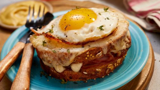 French onion croque madame