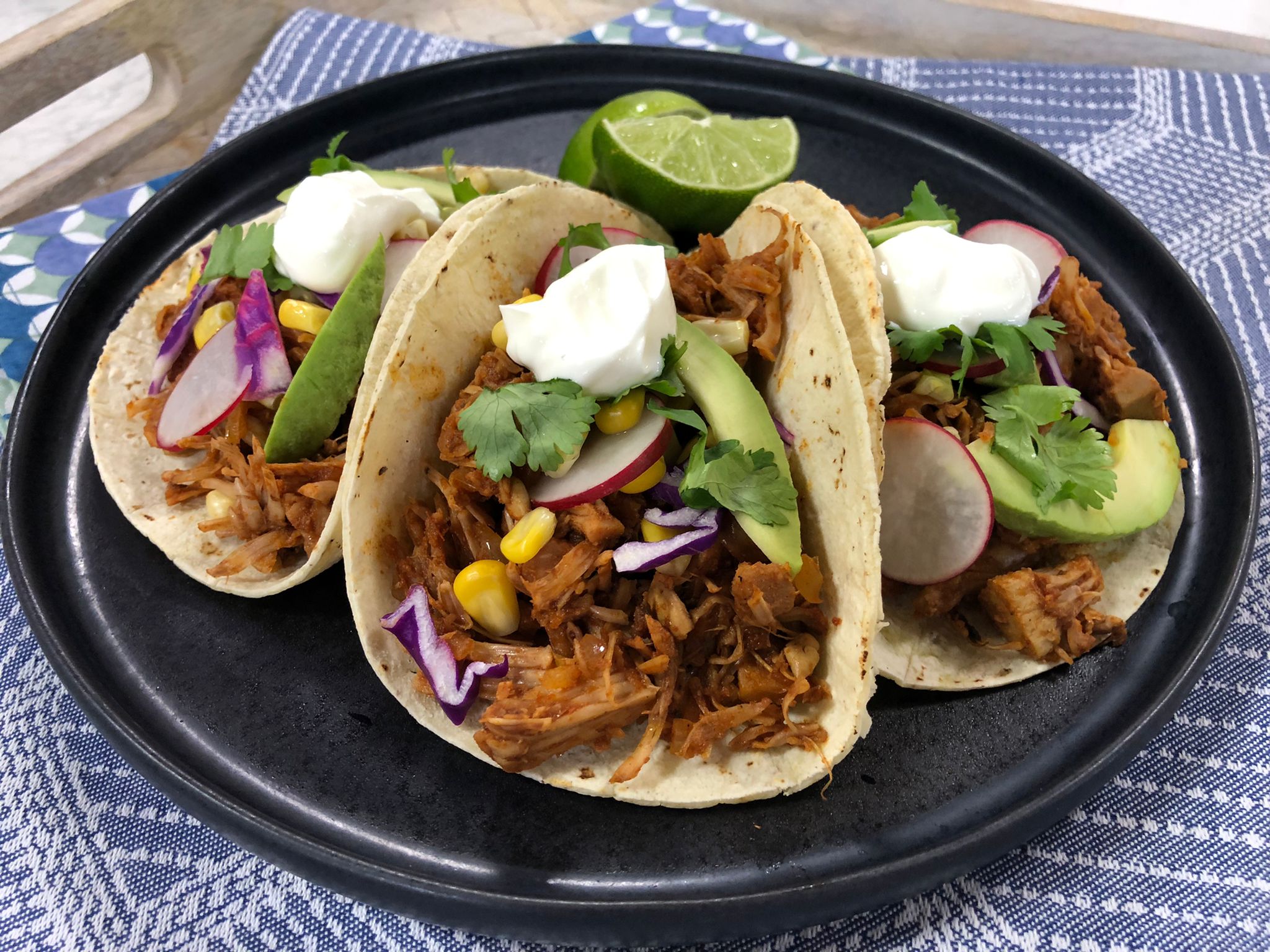BBQ jackfruit tacos