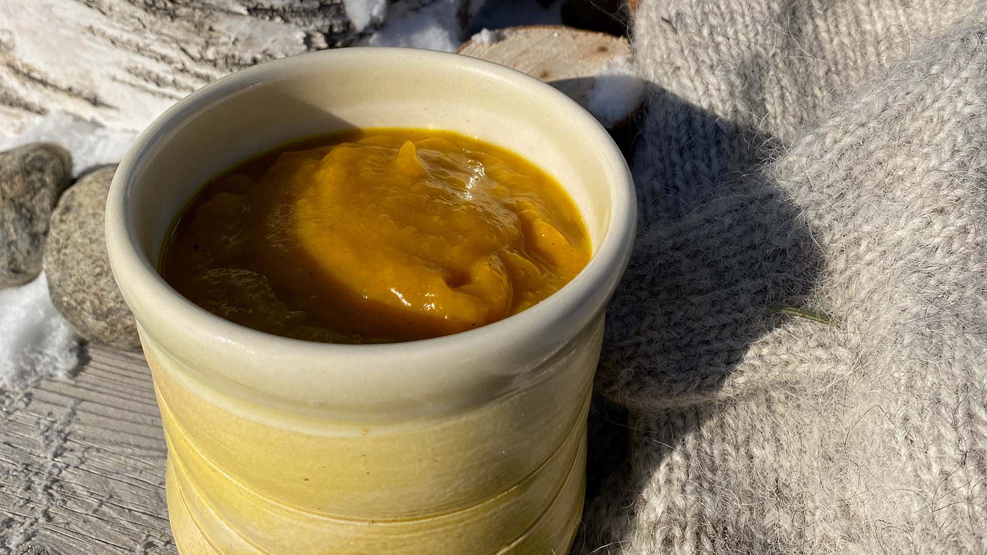 Spiced squash sipping soup