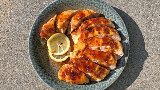 Sweet and spicy lemon roasted turkey breast