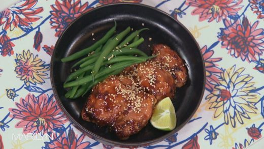 Sheet pan teriyaki chicken with green beans