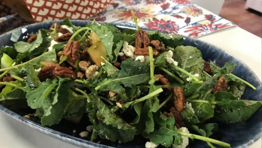 Honey balsamic kale ﻿﻿salad
