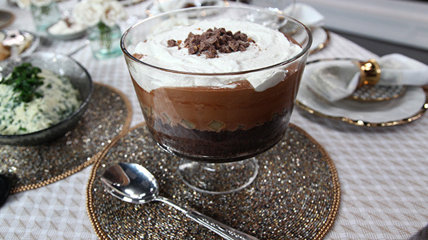 Caramel chocolate trifle