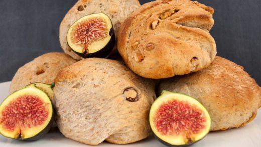 Figgy buns with hazelnuts and walnuts