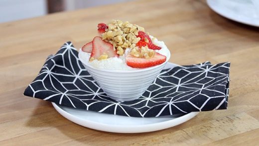 Whipped Cottage Cheese With Fruit &amp; Nuts