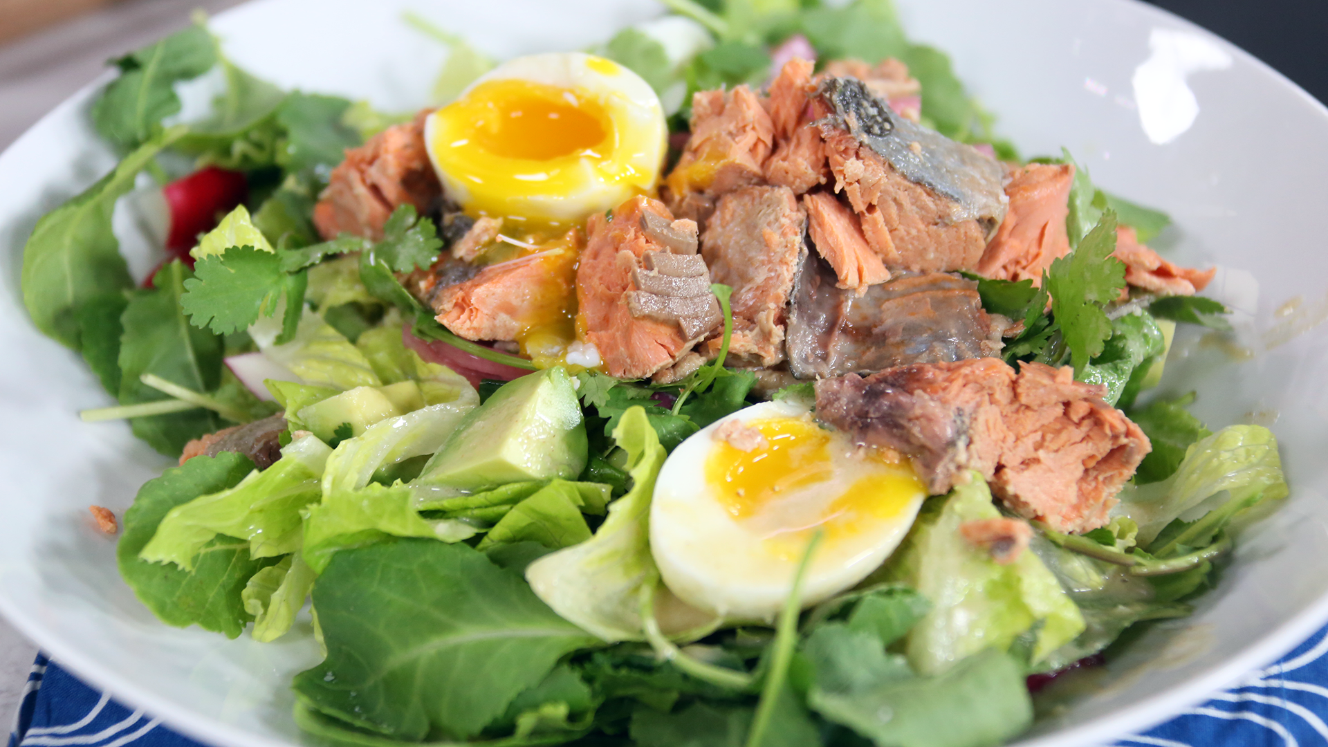 Rodney's protein-rich post-workout salad