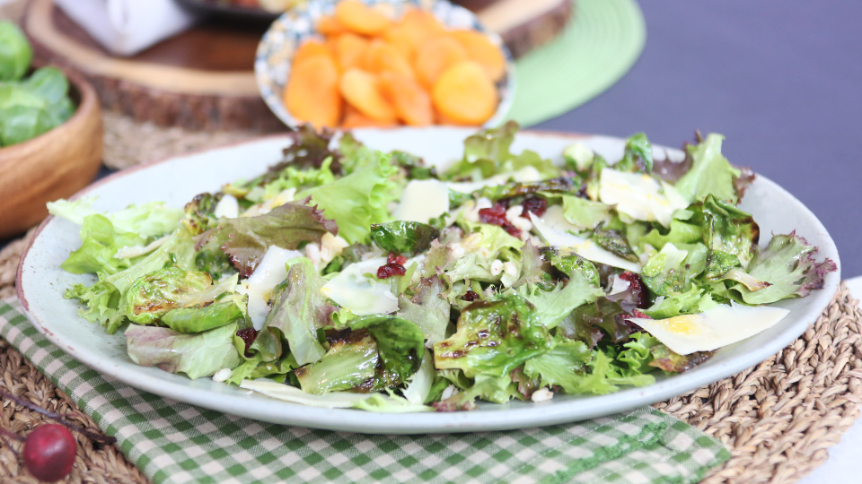 Charred Brussels sprouts salad