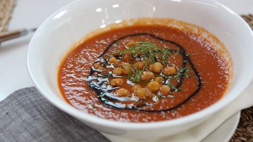 Roasted fennel tomato soup