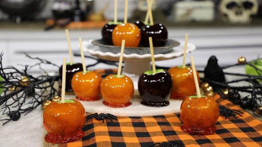 Black candy apples