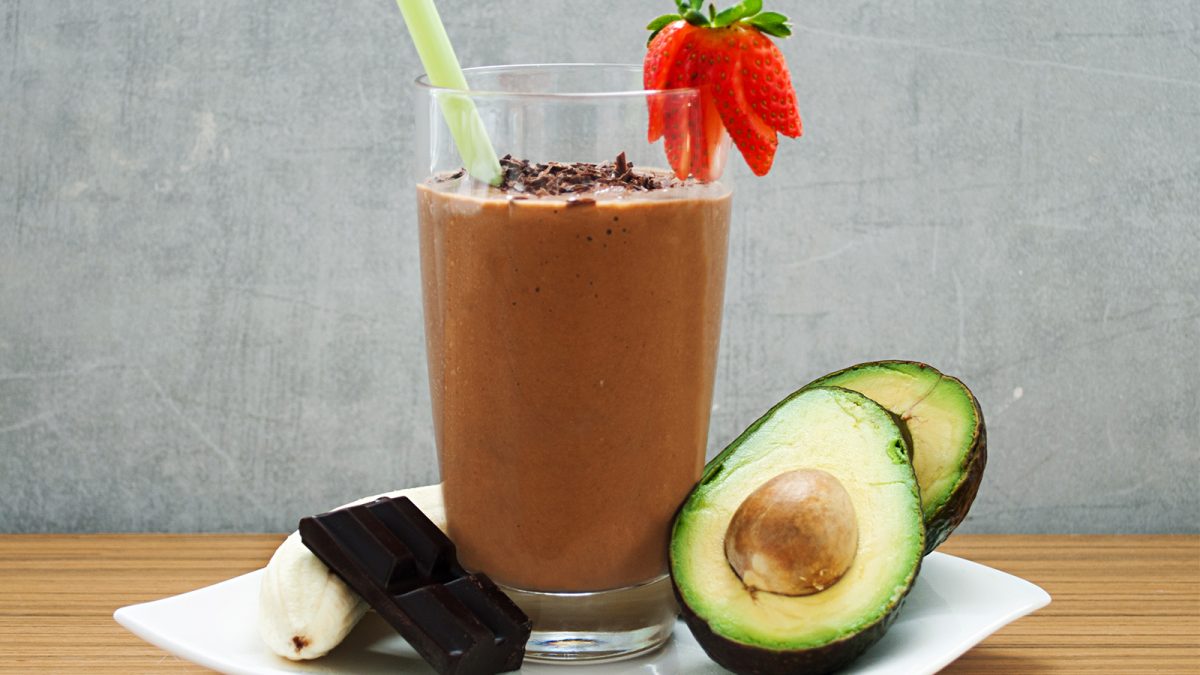 Creamy chocolate smoothie