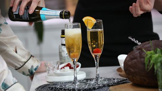 Classic Champagne cocktail