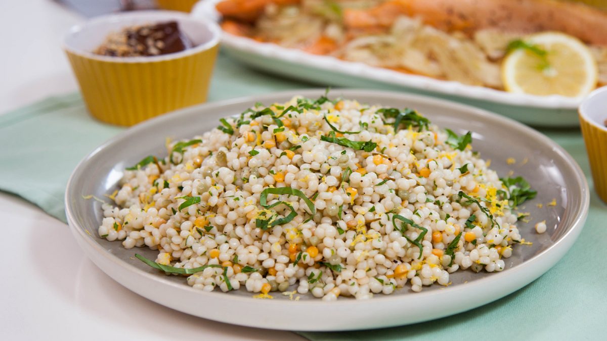 Herb and butter couscous