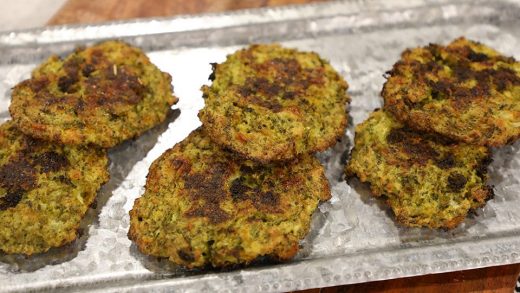 Broccoli and cheese patties