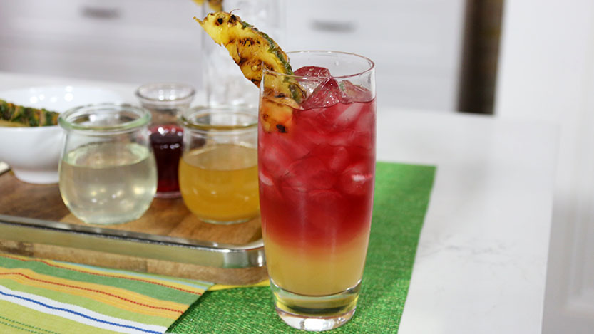 Summer Pineapple fruit cocktail