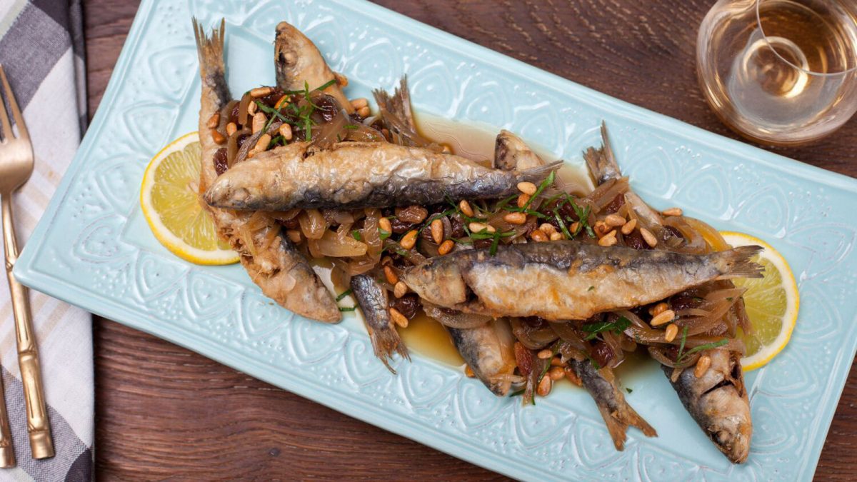 Sweet and sour sardines