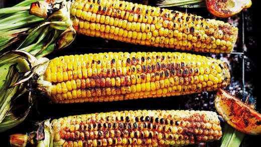Flame-grilled spiced sweetcorn