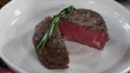 Juicy steak using a sous vide