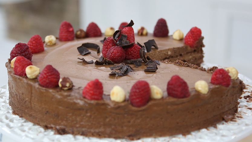 Lidia Bastianich's Chocolate Zabaglione Cake